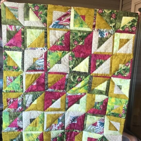 Modern Hand Crafted Quilt - Picture 1 of 15